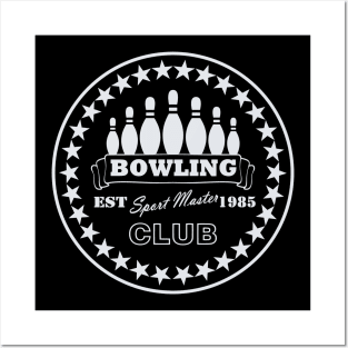 bowling club Posters and Art